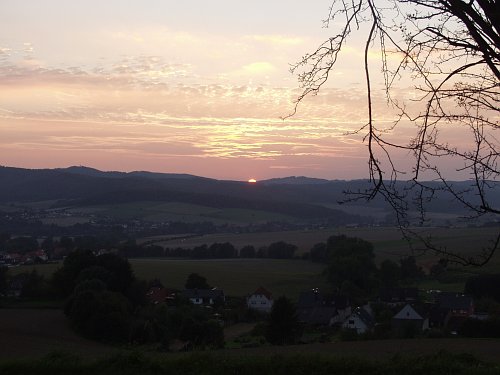 Sonnenuntergang bei Holzen